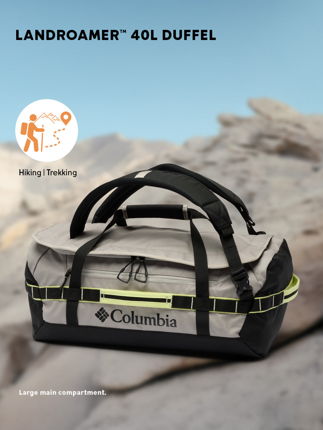 Columbia Unisex Light Grey Landroamer 40L Duffel Bag