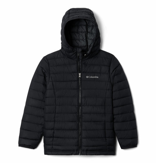 Columbia Kids Boys Black Powder Lite Hooded Jacket