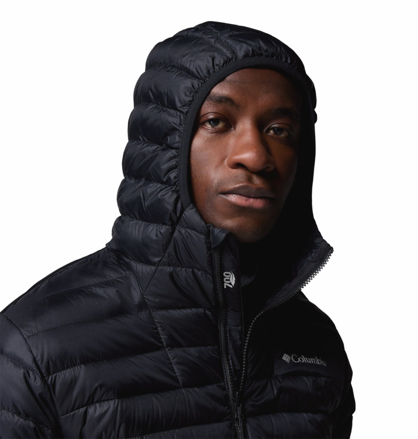 Columbia Men Black Omni-Shield Corelite Hooded Down Jacket