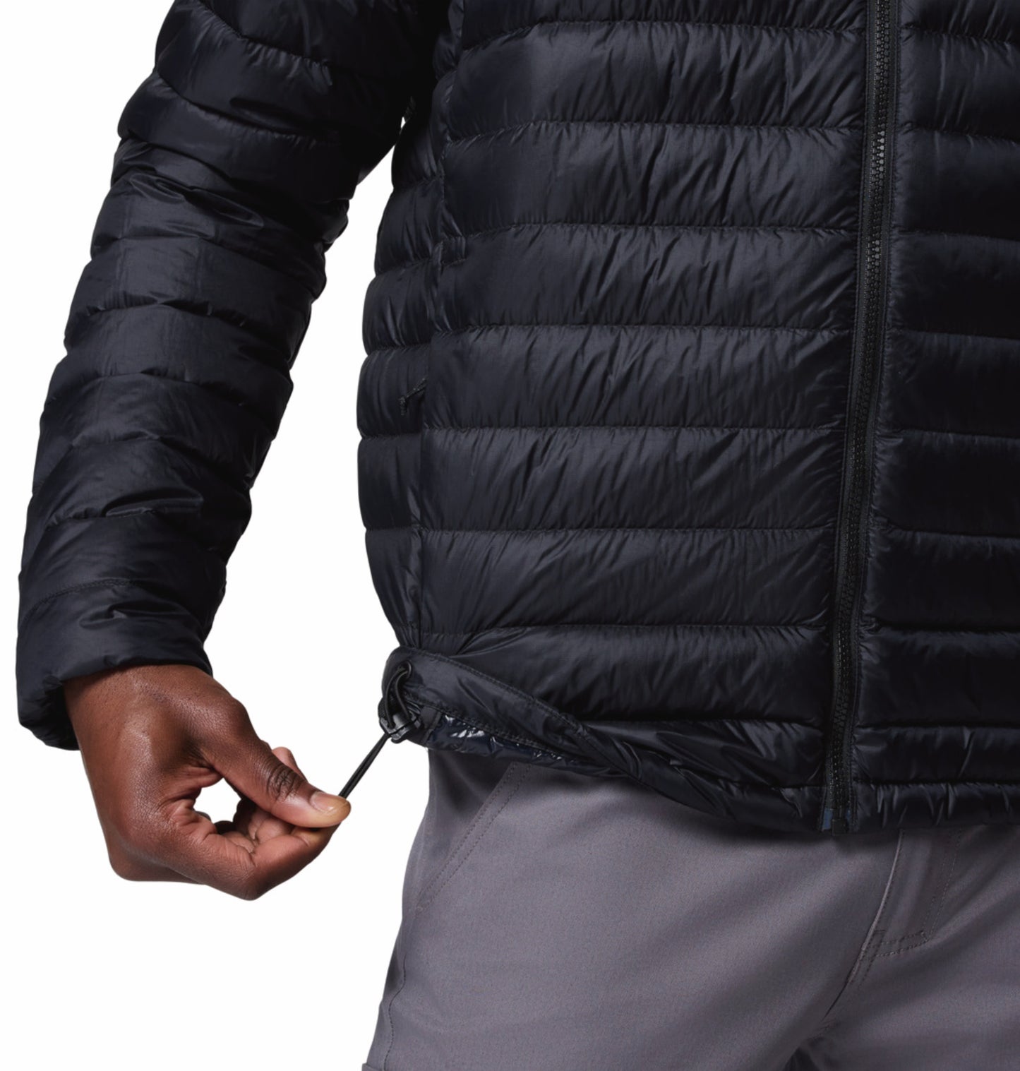 Columbia Men Black Omni-Shield Corelite Hooded Down Jacket