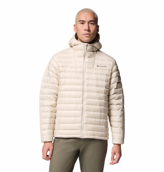 Columbia Men Beige Omni-Shield Corelite Hooded Down Jacket