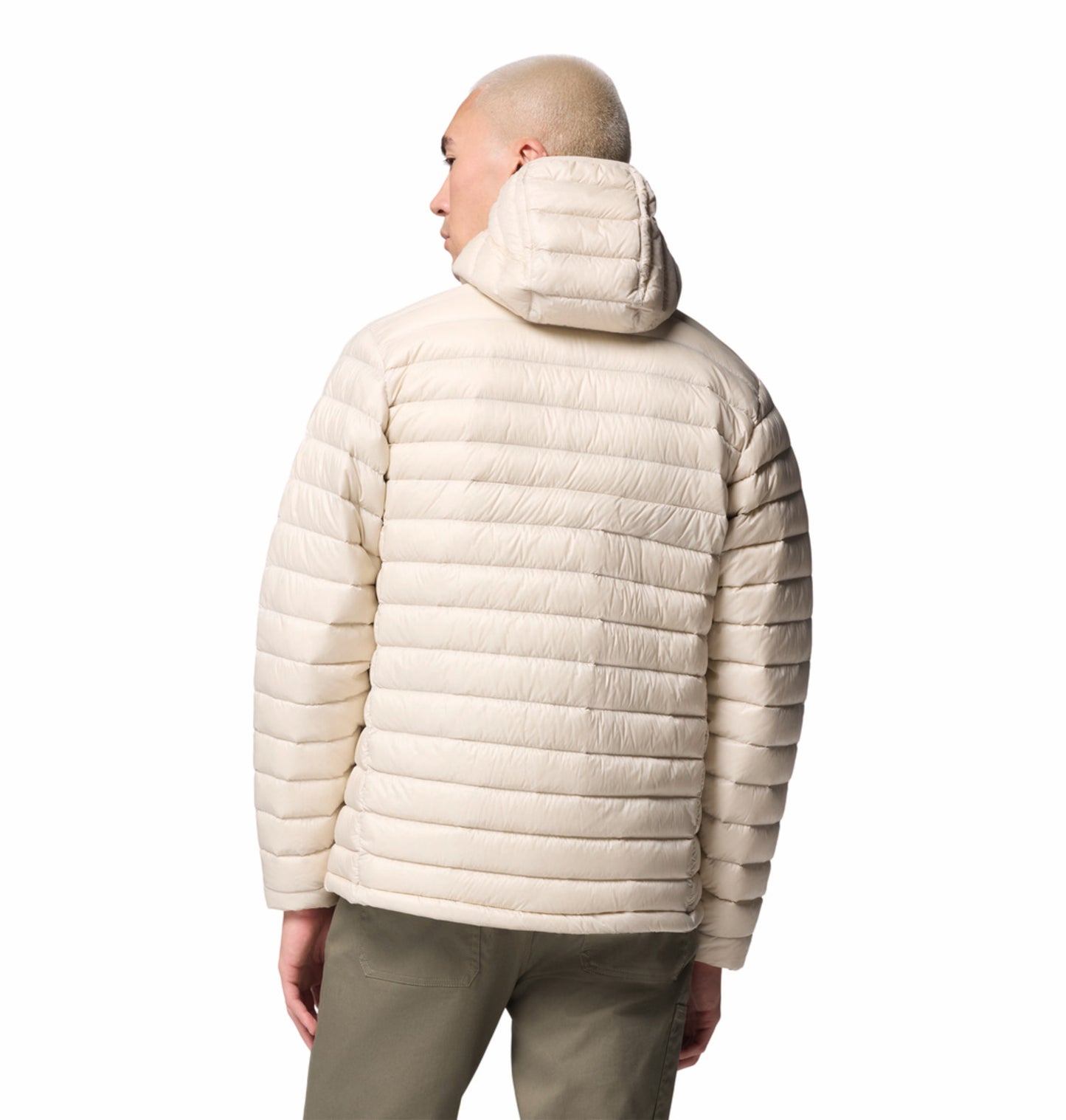 Columbia Men Beige Omni-Shield Corelite Hooded Down Jacket