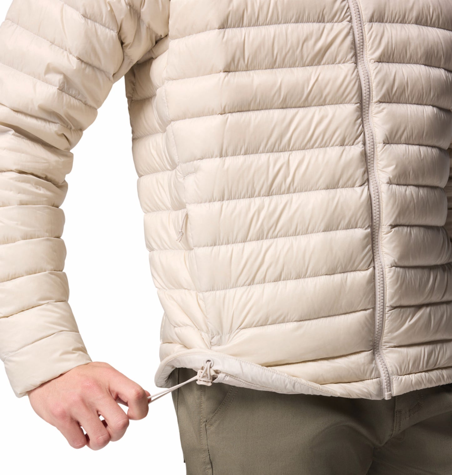 Columbia Men Beige Omni-Shield Corelite Hooded Down Jacket