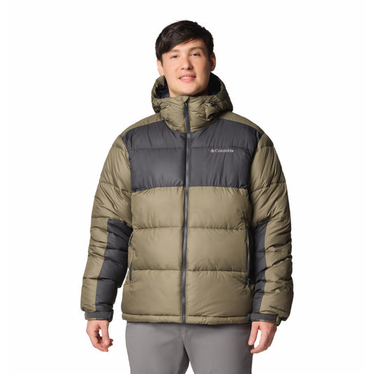 Columbia Men Olive Omni-Heat Reflective Pike Lake II Hooded Jacket