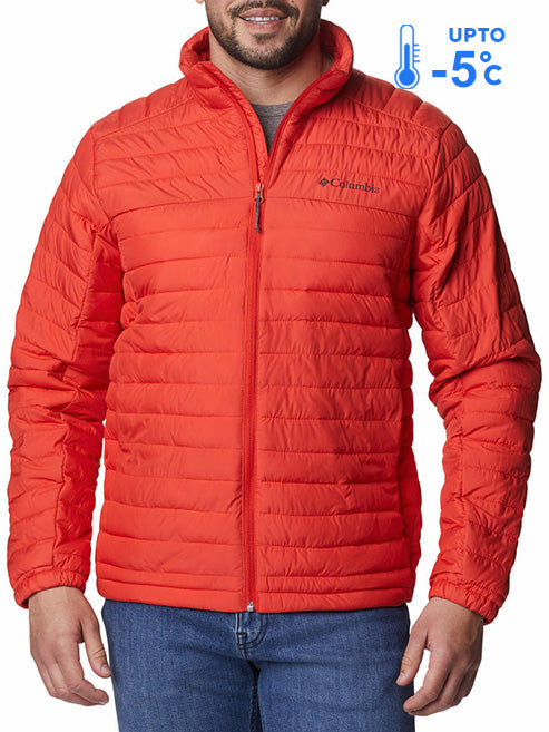 Columbia Men Orange Silver Falls Down Jacket