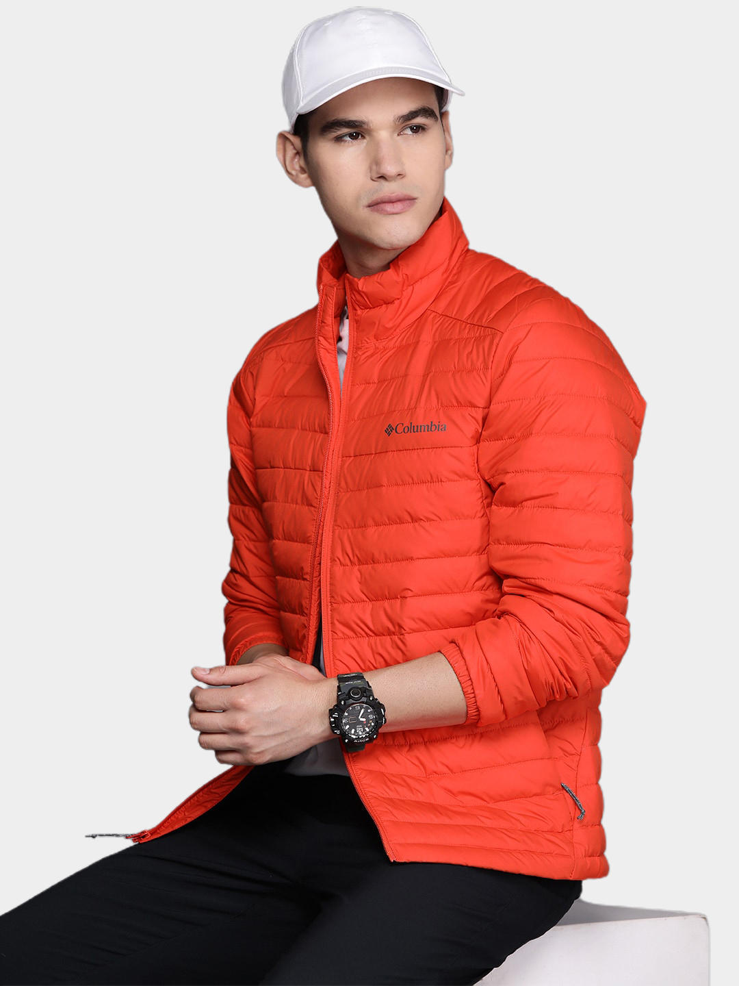 Columbia Men Orange Silver Falls Jacket