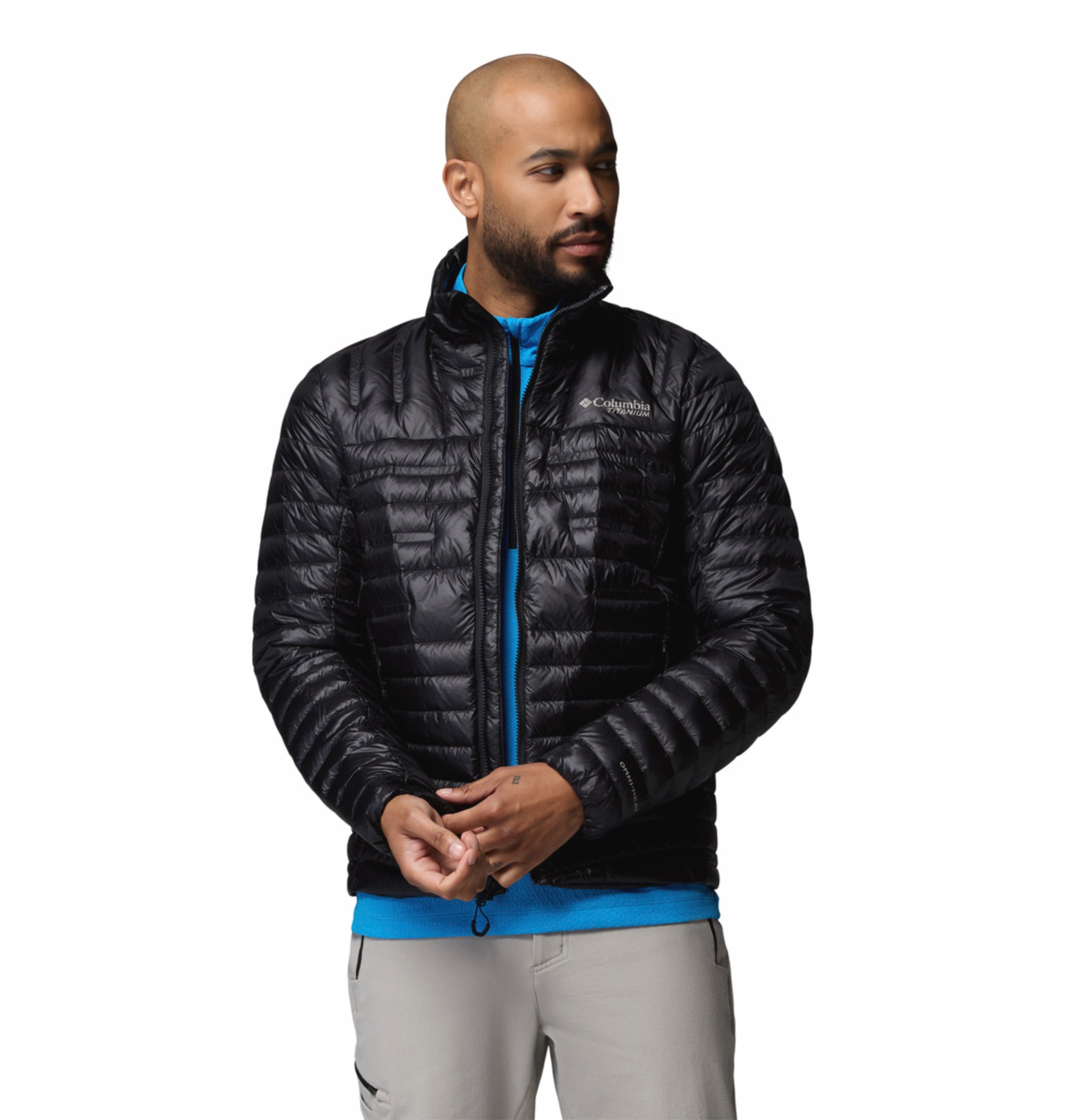 men black omni heat arctic endevour mountain down jacket