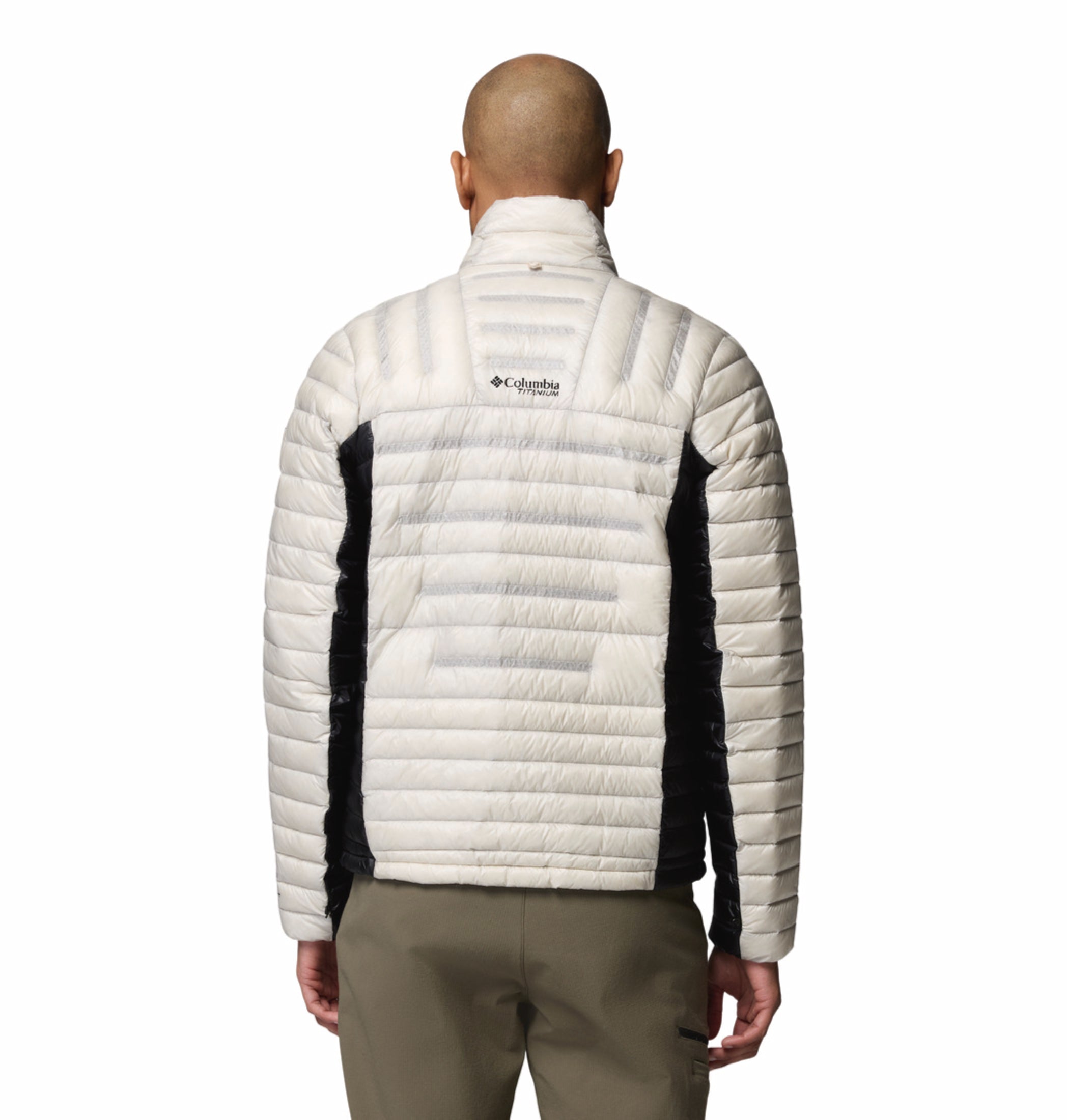 men beige omni heat arctic endevour mountain down jacket
