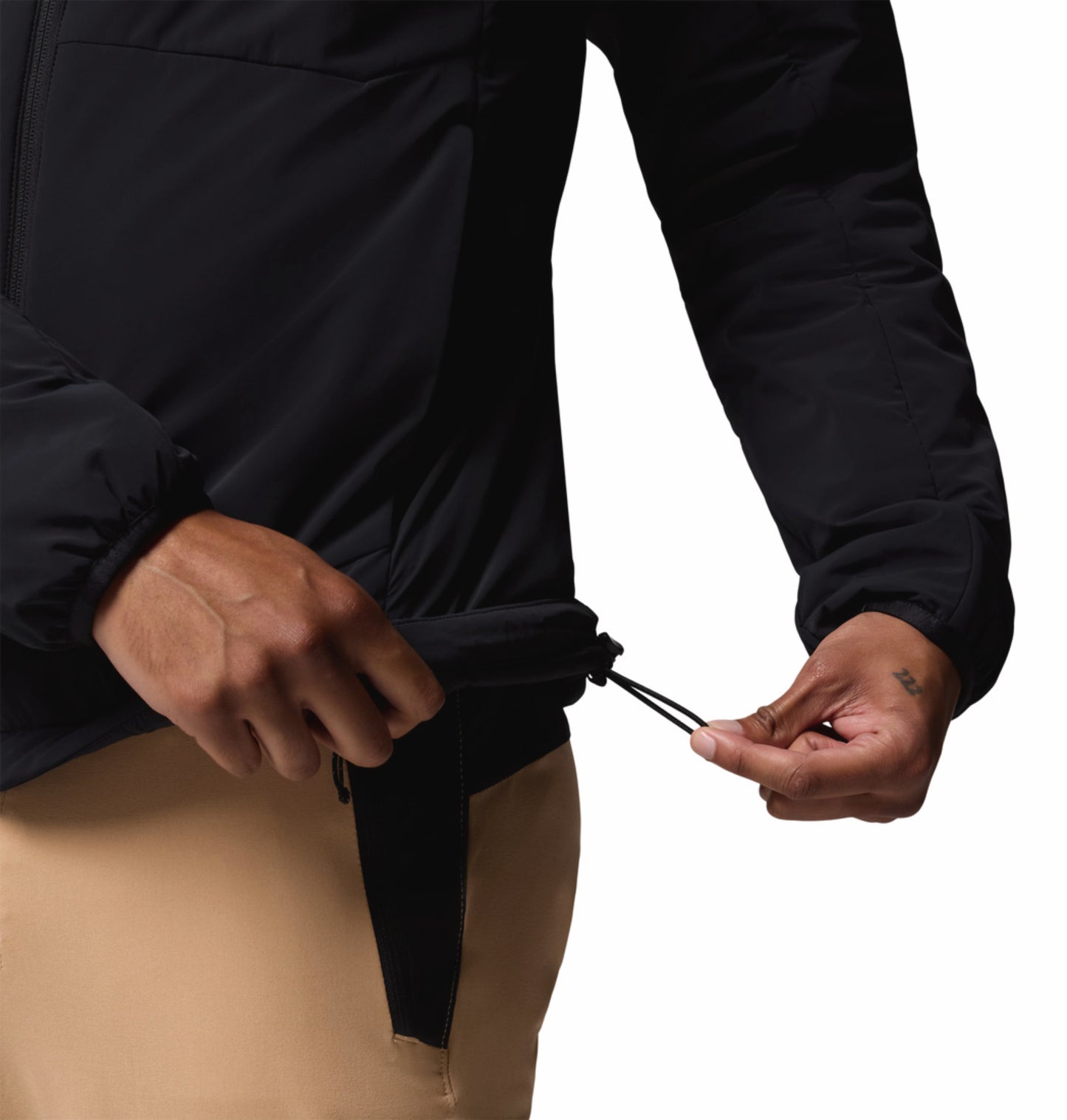 Columbia Men Black Omni-Shield Silver Leaf Lite Hooded Down Jacket
