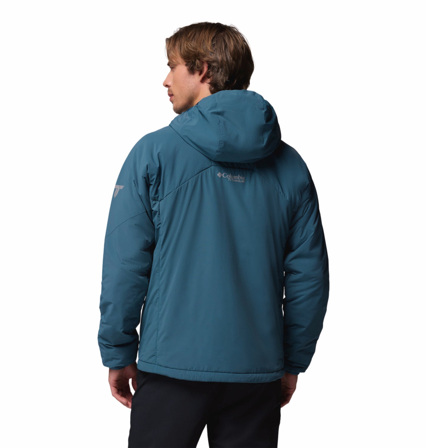Columbia Men Blue Omni-Shield Silver Leaf Lite Hooded Down Jacket