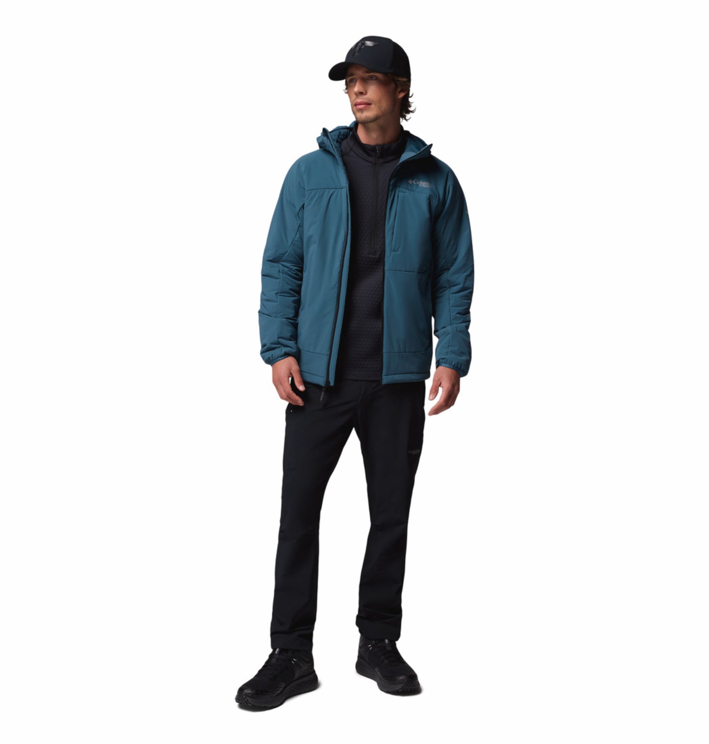 Columbia Men Blue Omni-Shield Silver Leaf Lite Hooded Down Jacket