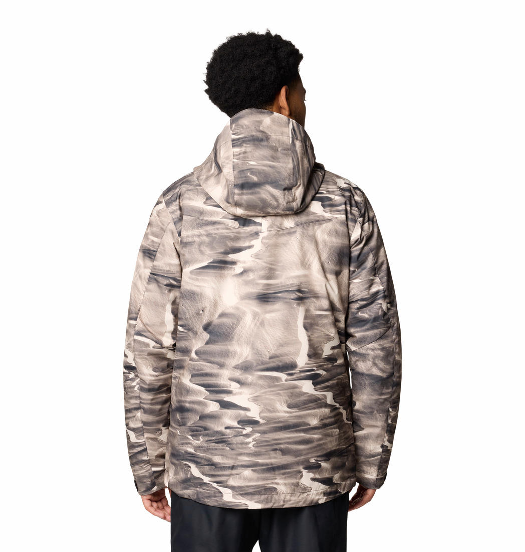 Columbia Mens Brown Whirlibird V Printed Interchange Jacket