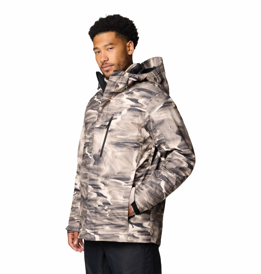 Columbia Mens Brown Whirlibird V Printed Interchange Jacket