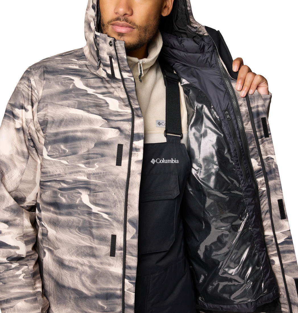Columbia Mens Brown Whirlibird V Printed Interchange Jacket