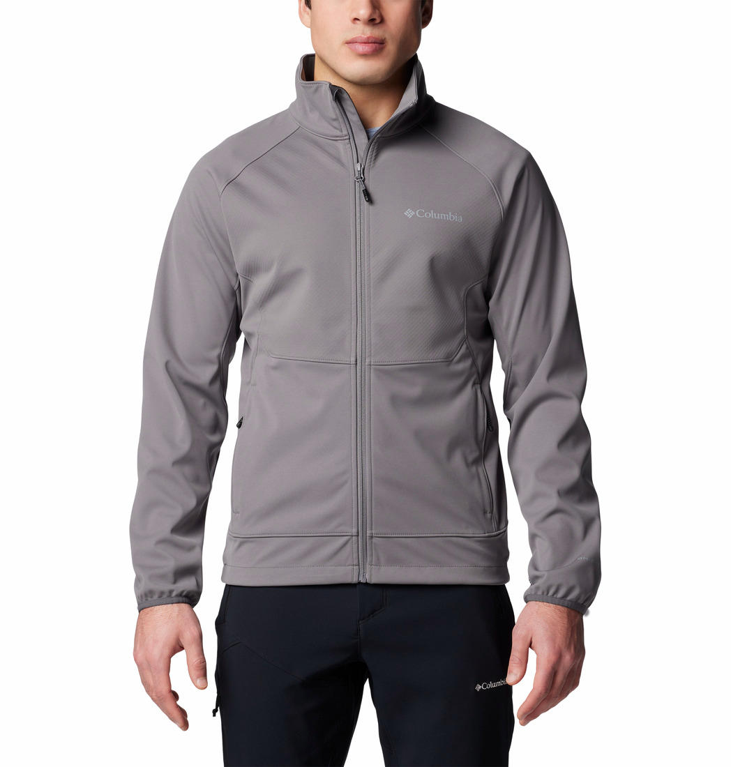 Columbia Mens Grey Canyon Meadows II Softshell Jacket