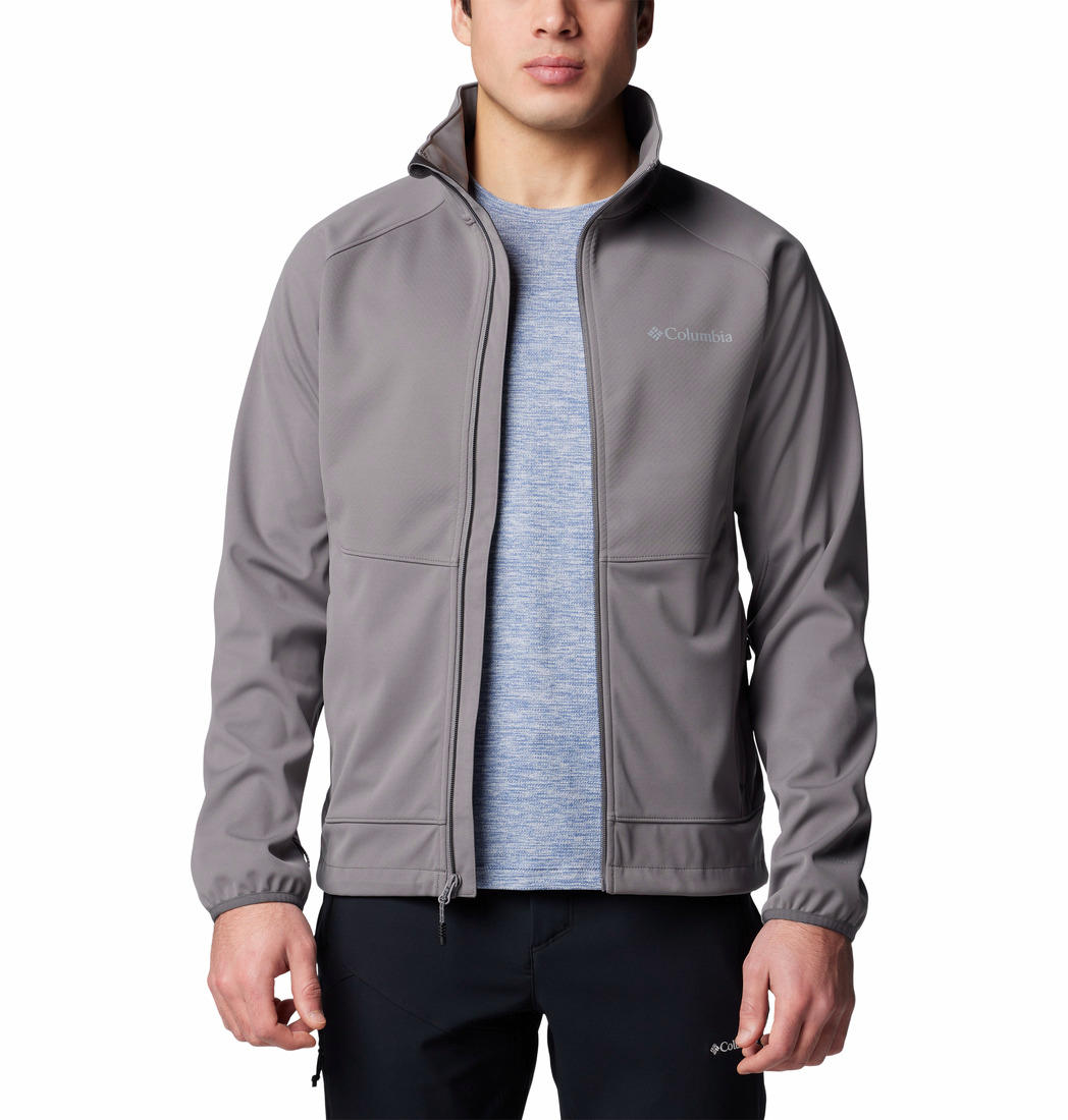 Columbia Mens Grey Canyon Meadows II Softshell Jacket