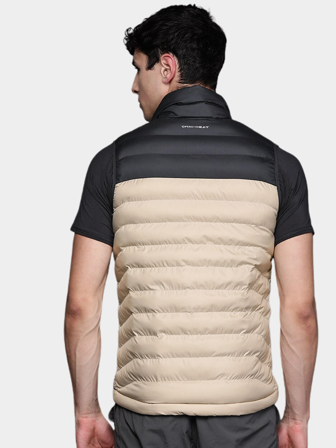 Columbia Men Beige Powder Lite Vest