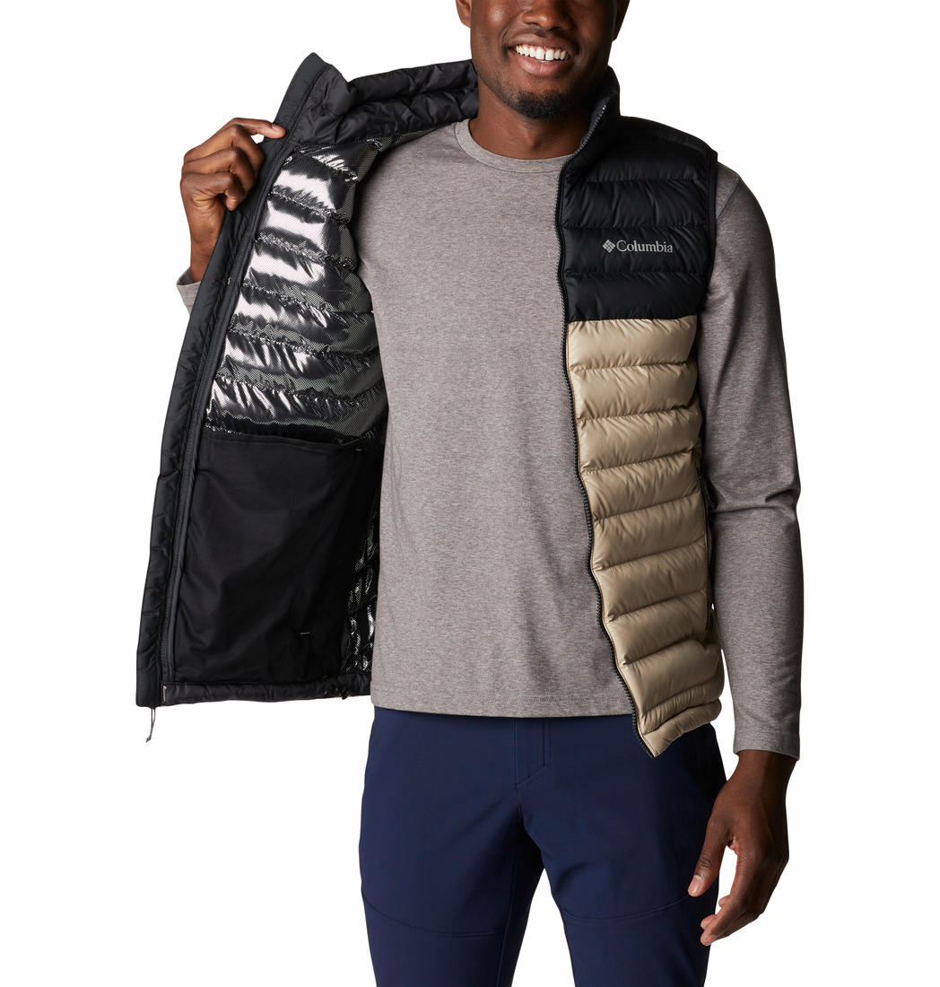 Columbia Men Beige Powder Lite Vest