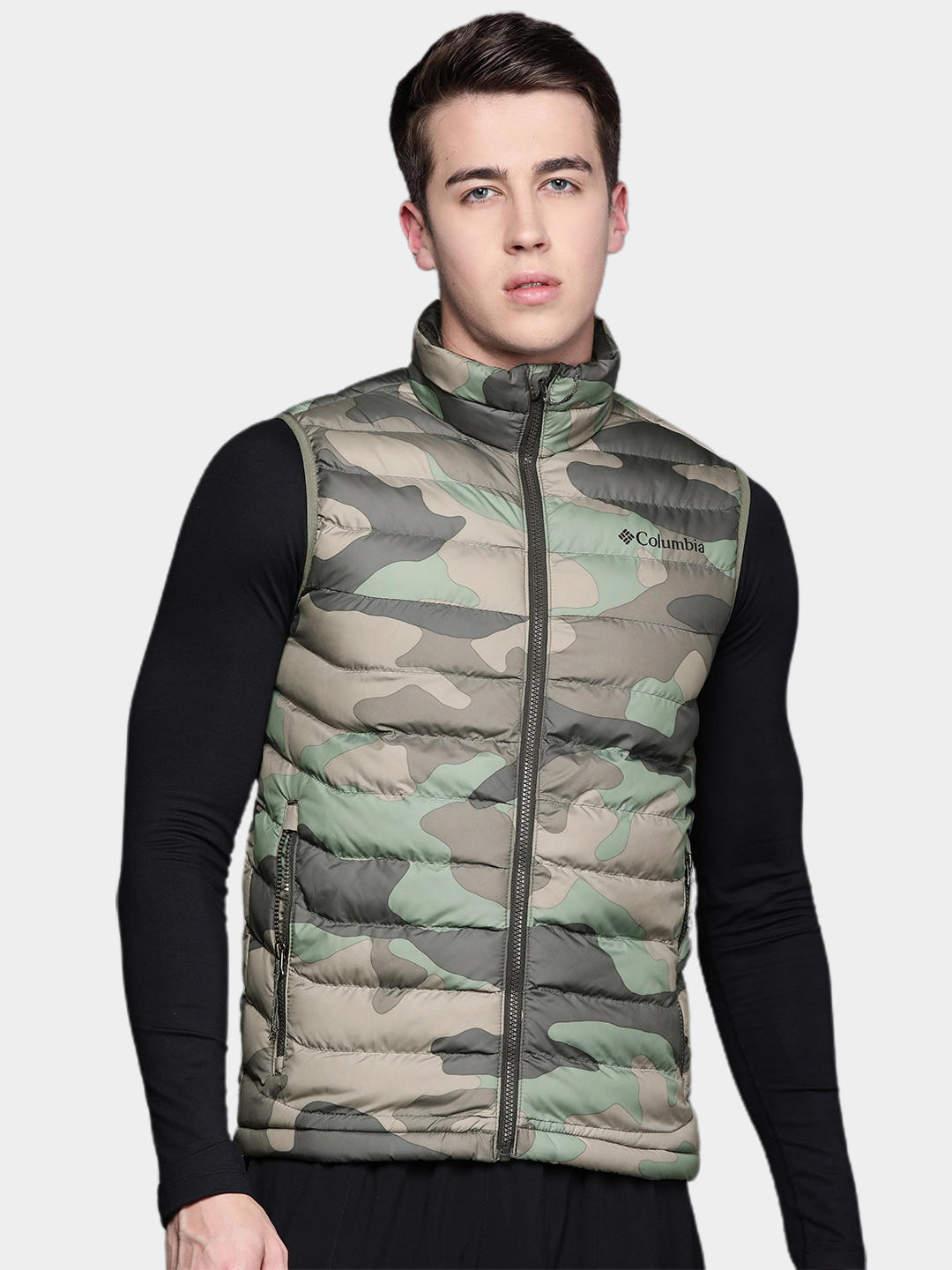 Columbia Men Green Powder Lite Vest