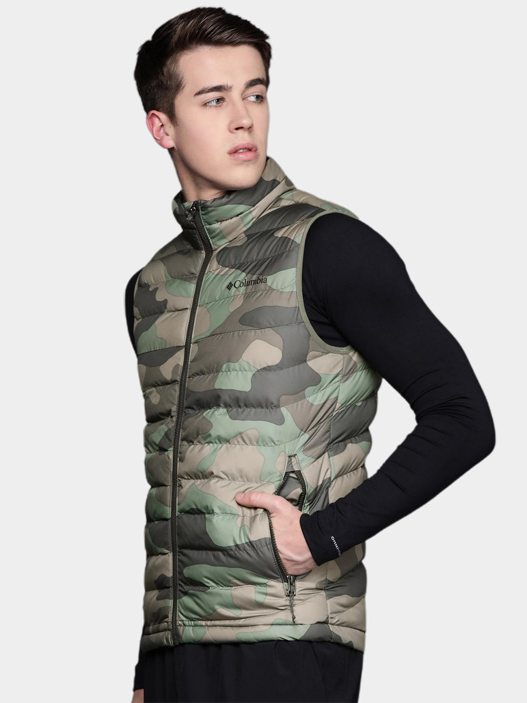 Columbia Men Green Powder Lite Vest