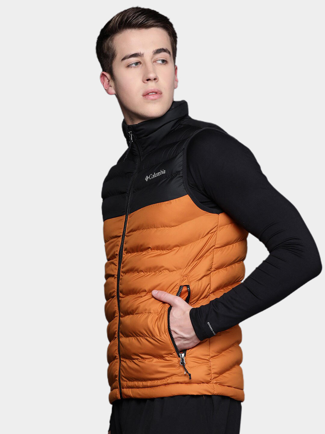 Columbia Men Orange Powder Lite Vest