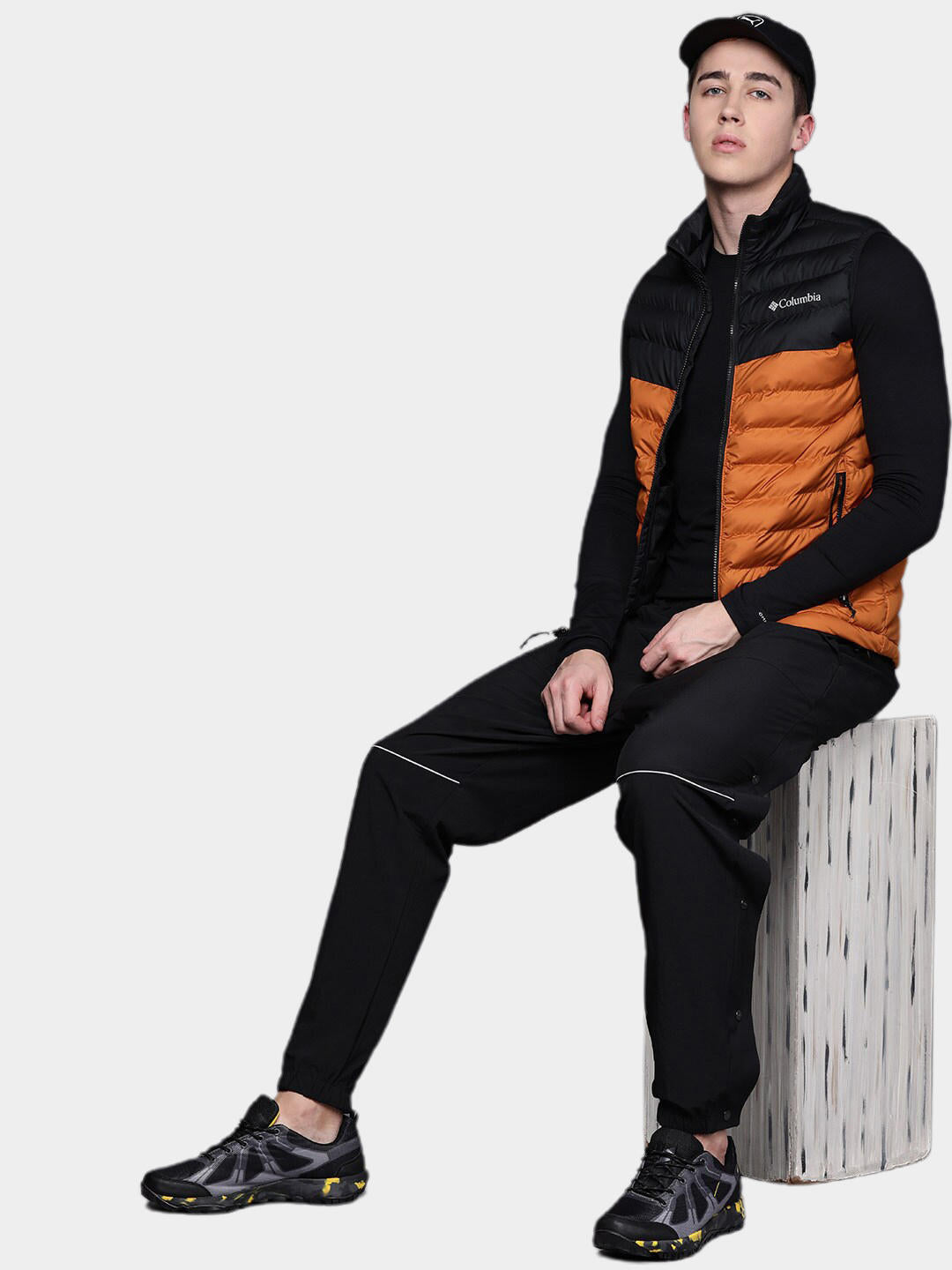 Columbia Men Orange Powder Lite Vest