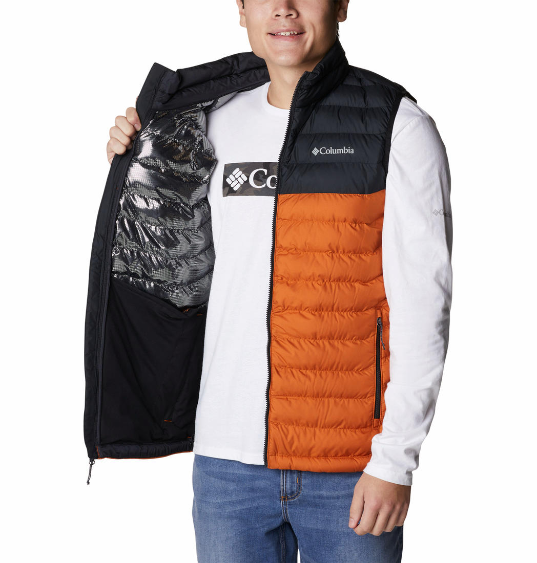 Columbia Men Orange Powder Lite Vest