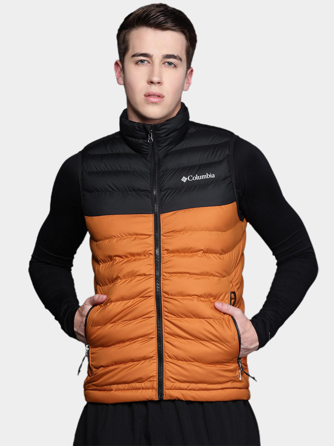 Columbia Men Orange Powder Lite Vest