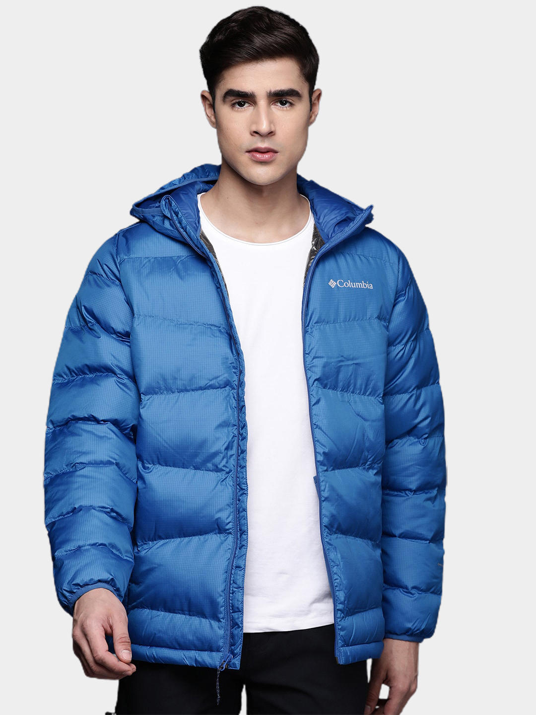 Columbia Men Blue Fivemile Butte Hooded Jacket