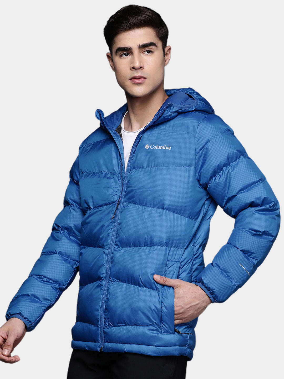 Columbia Men Blue Fivemile Butte Hooded Jacket
