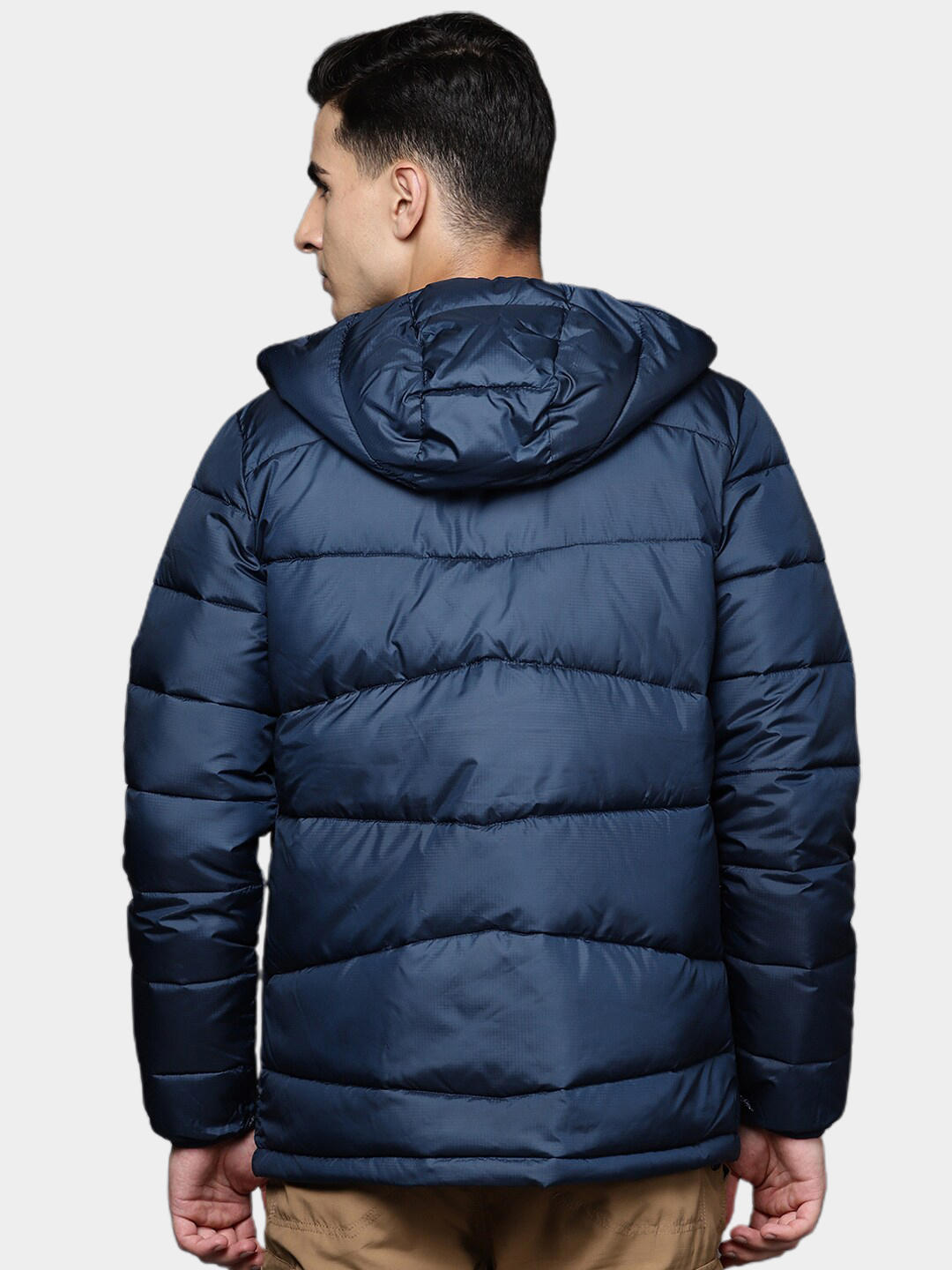 Columbia Men Navy Blue Fivemile Butte Hooded Jacket