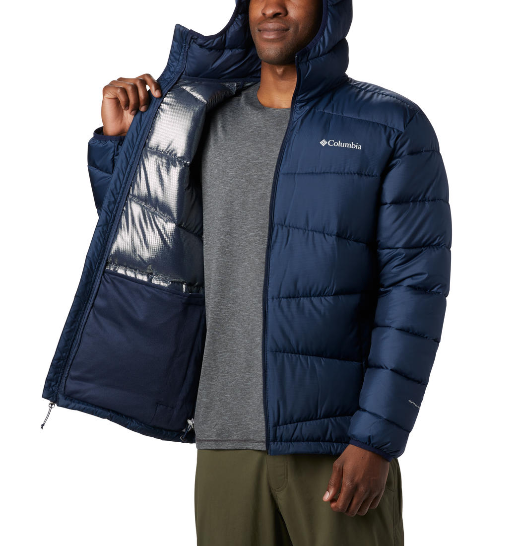 Columbia Men Navy Blue Fivemile Butte Hooded Jacket