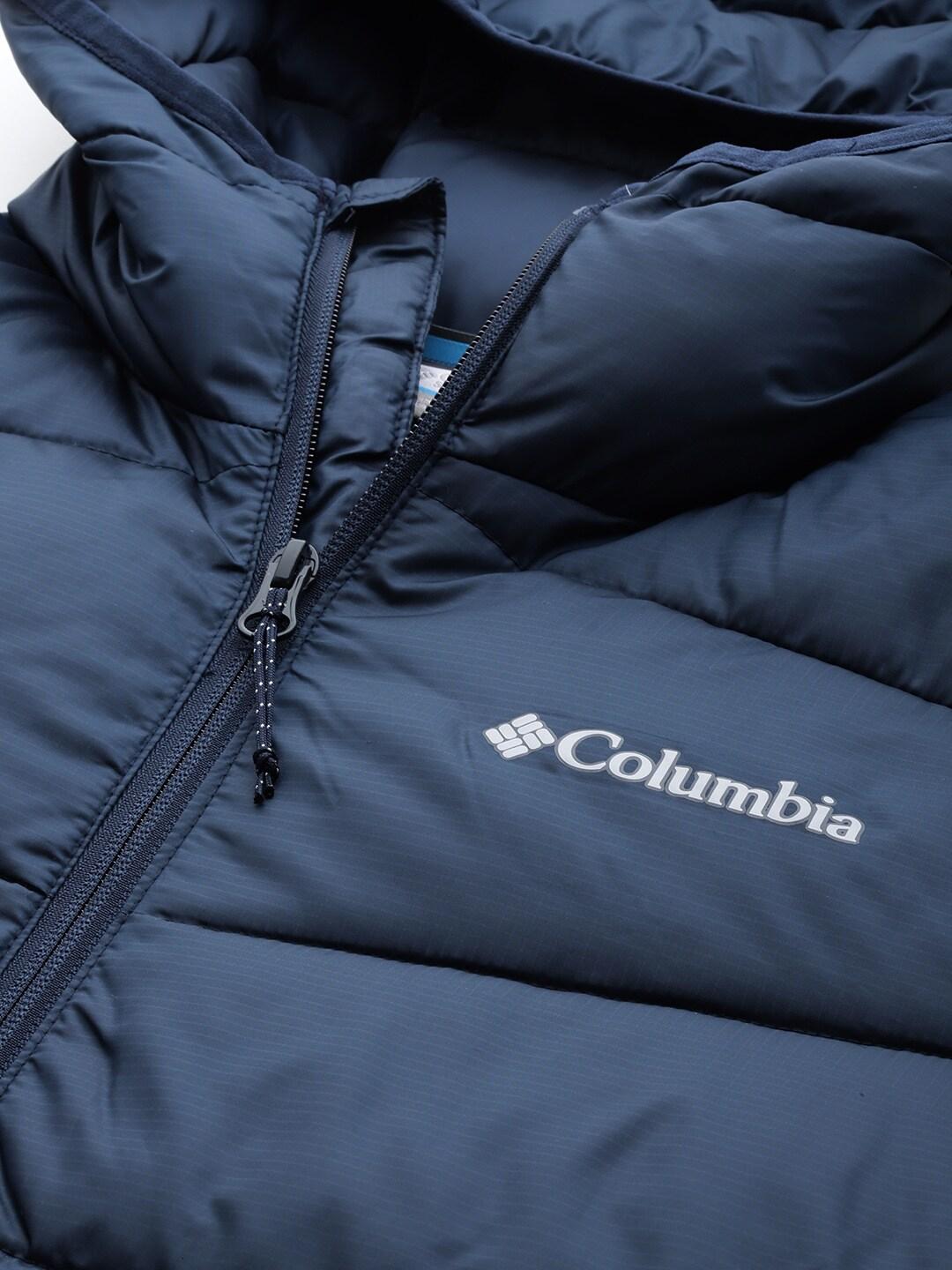 Columbia Men Navy Blue Fivemile Butte Hooded Jacket