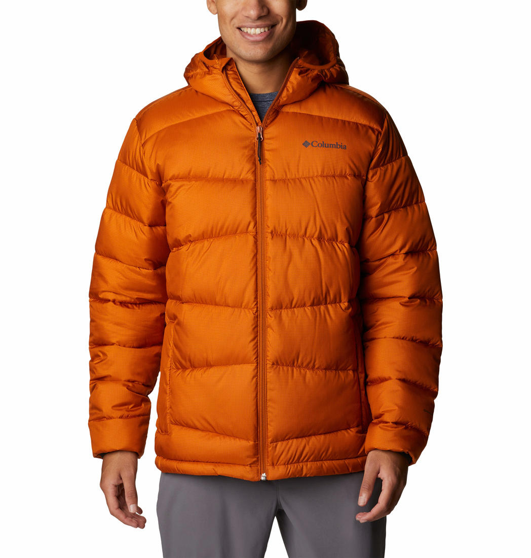 Columbia Men Orange Fivemile Butte Hooded Jacket
