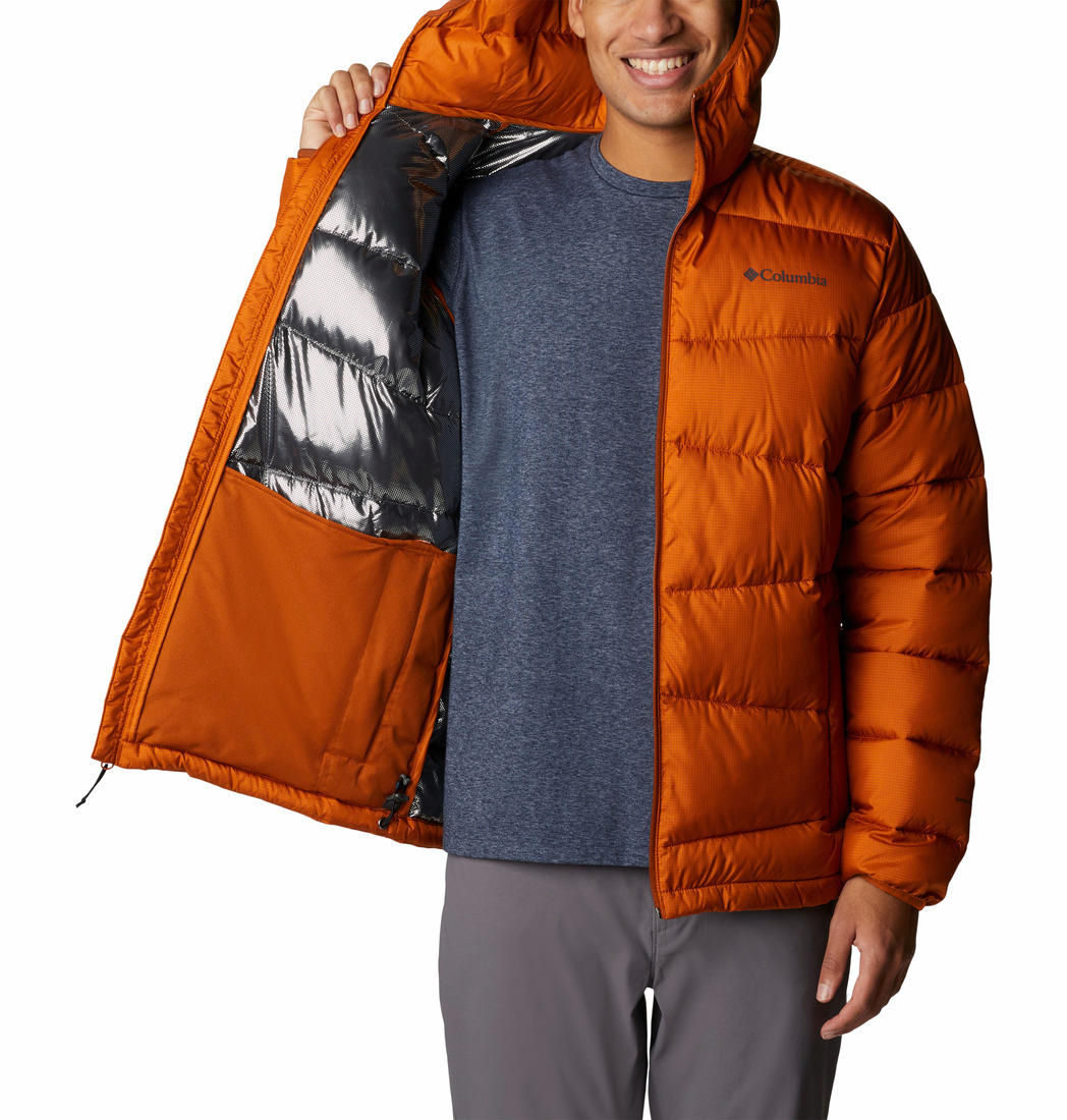 Columbia Men Orange Fivemile Butte Hooded Jacket