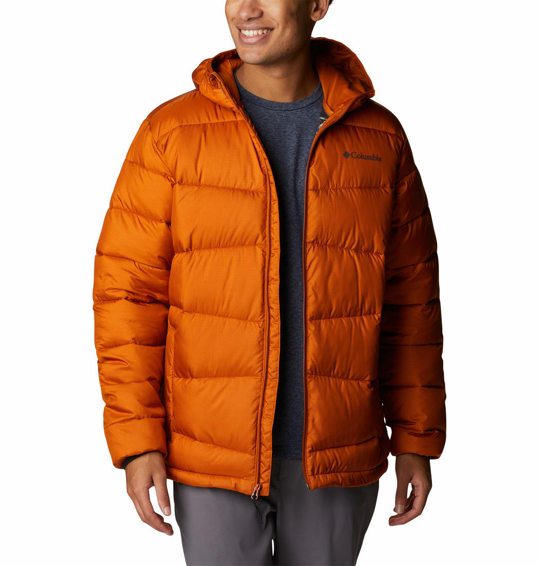 Columbia Men Orange Fivemile Butte Hooded Jacket