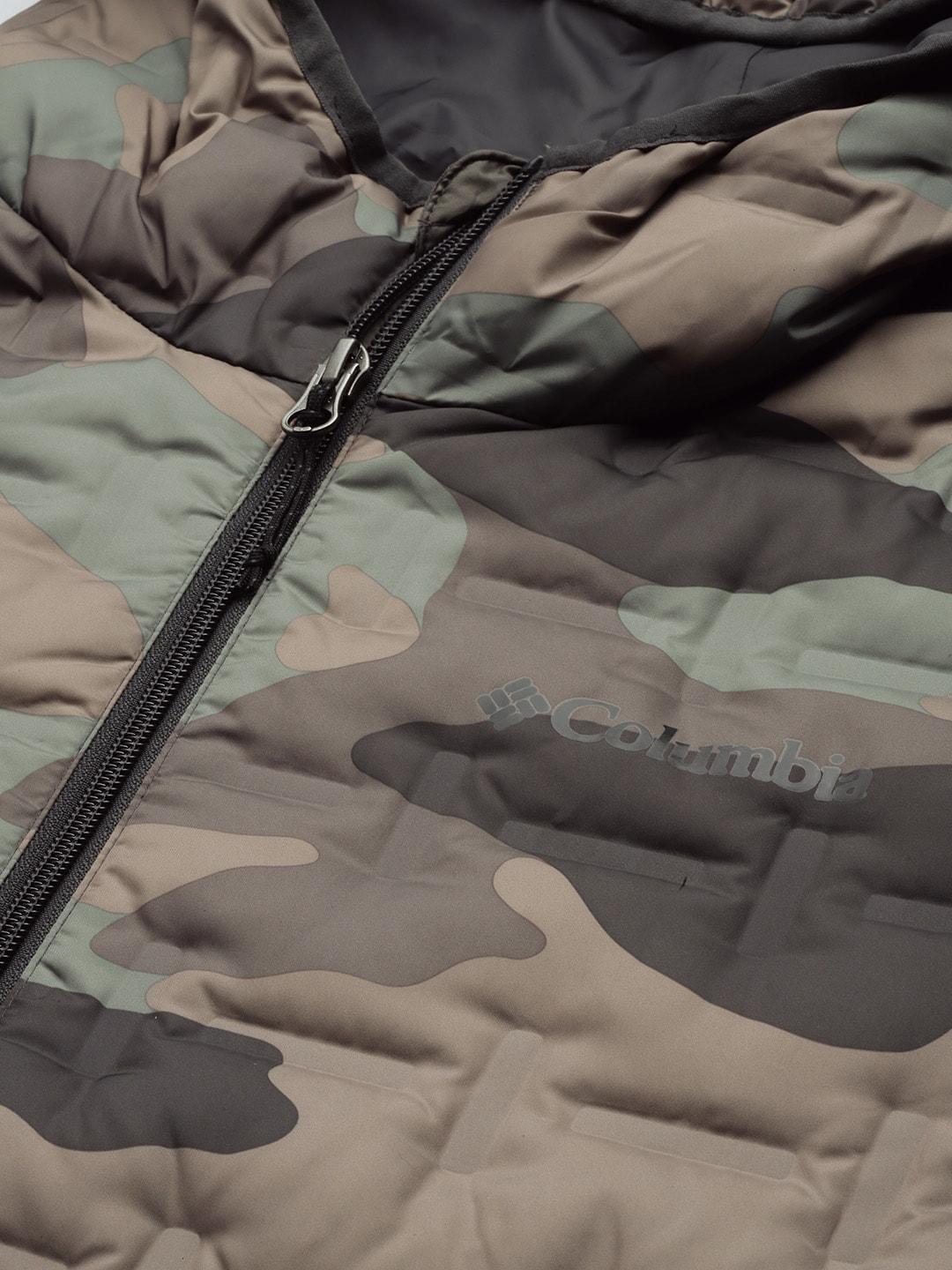 Columbia Men Green Delta Ridge Down Hooded Jacket