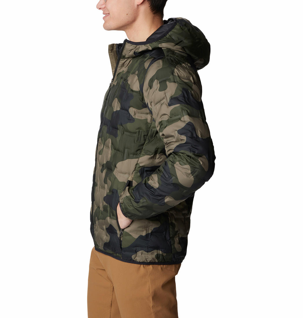 Columbia Men Green Delta Ridge Down Hooded Jacket
