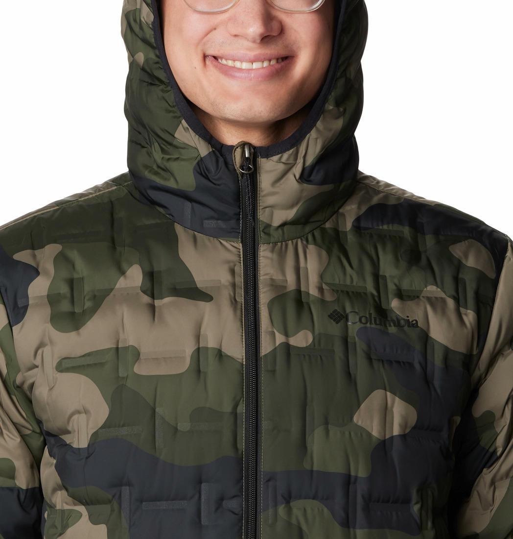 Columbia Men Green Delta Ridge Down Hooded Jacket