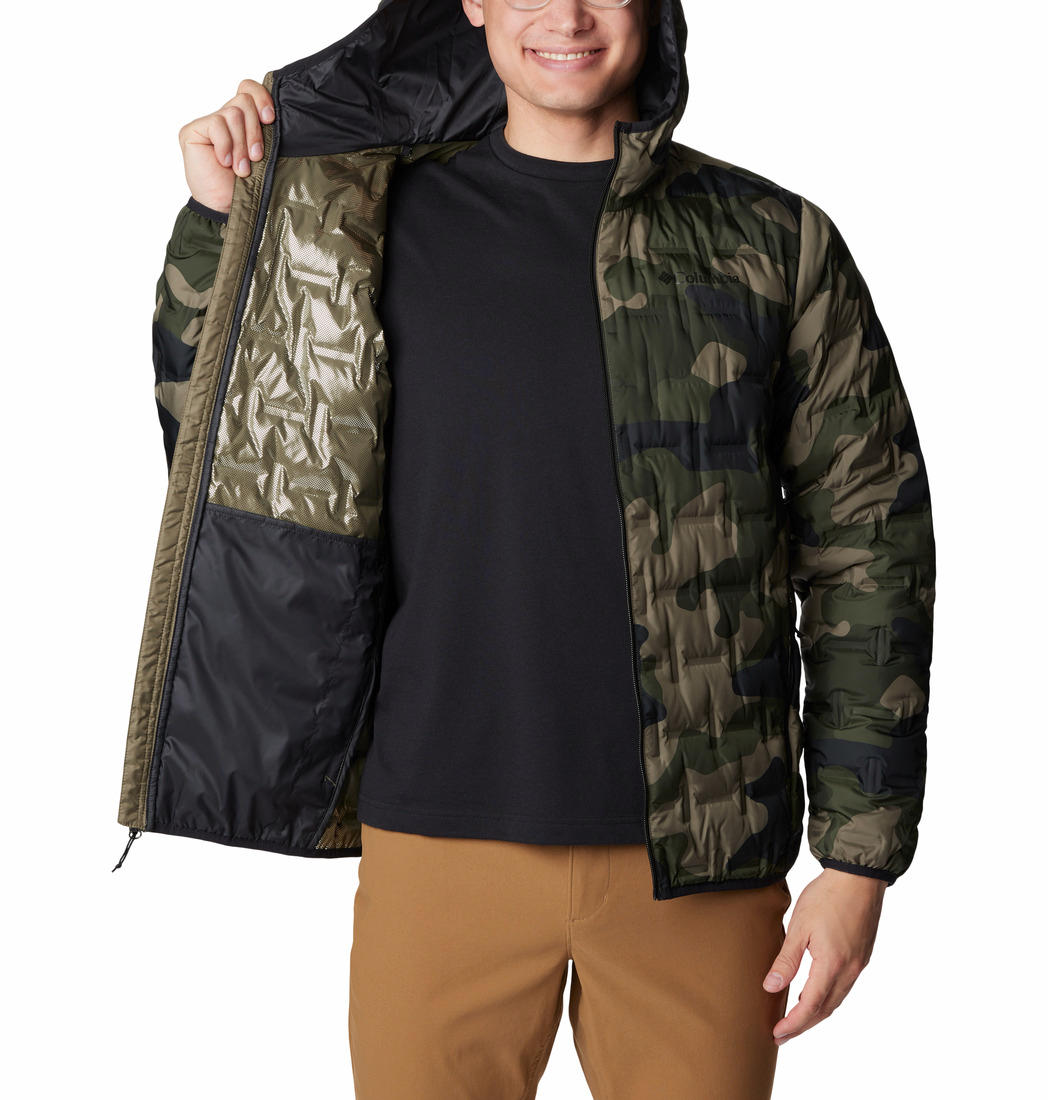 Columbia Men Green Delta Ridge Down Hooded Jacket