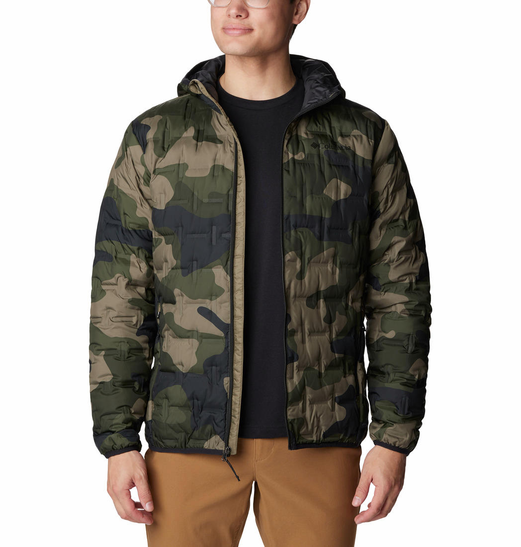 Columbia Men Green Delta Ridge Down Hooded Jacket