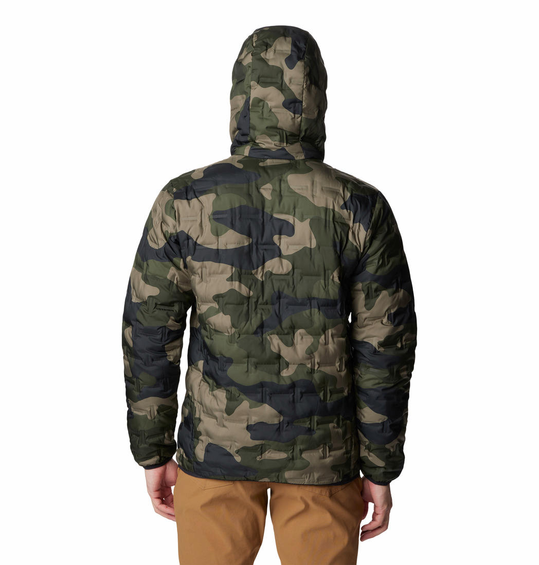 Columbia Men Green Delta Ridge Down Hooded Jacket