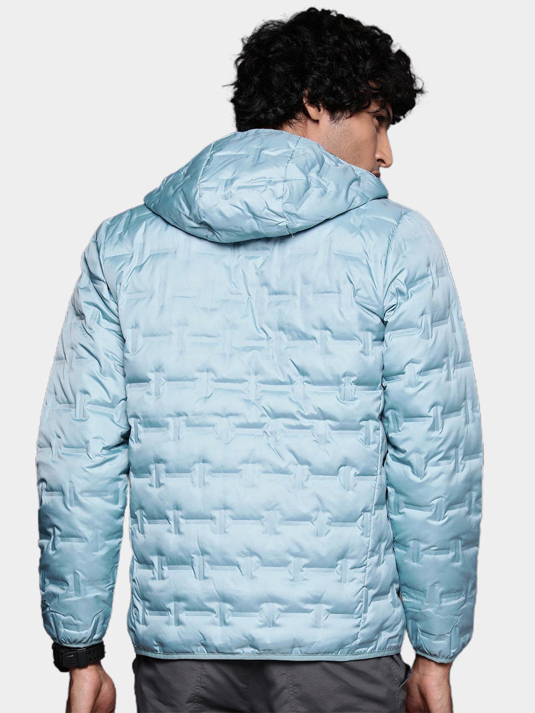 Columbia Men Blue Delta Ridge Down Hooded Jacket