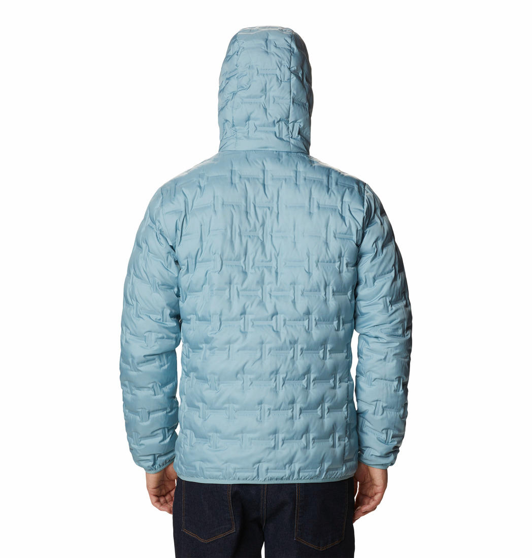 Columbia Men Blue Delta Ridge Down Hooded Jacket