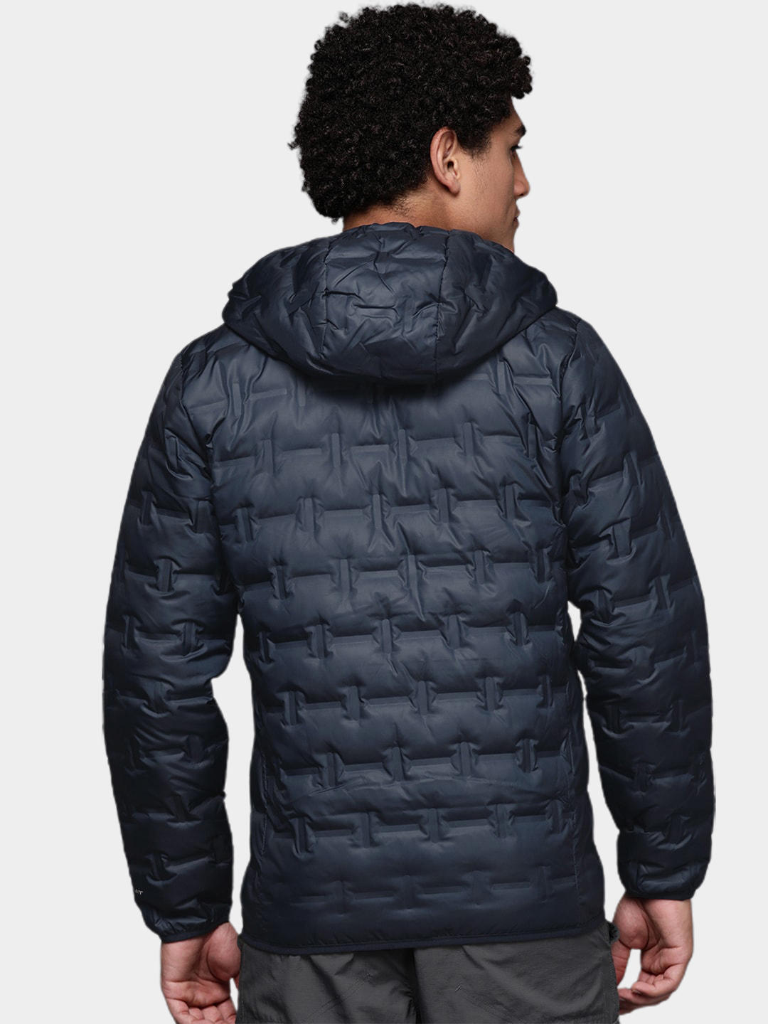 Columbia Men Blue Omni-Heat Reflective Delta Ridge Hooded Down Jacket