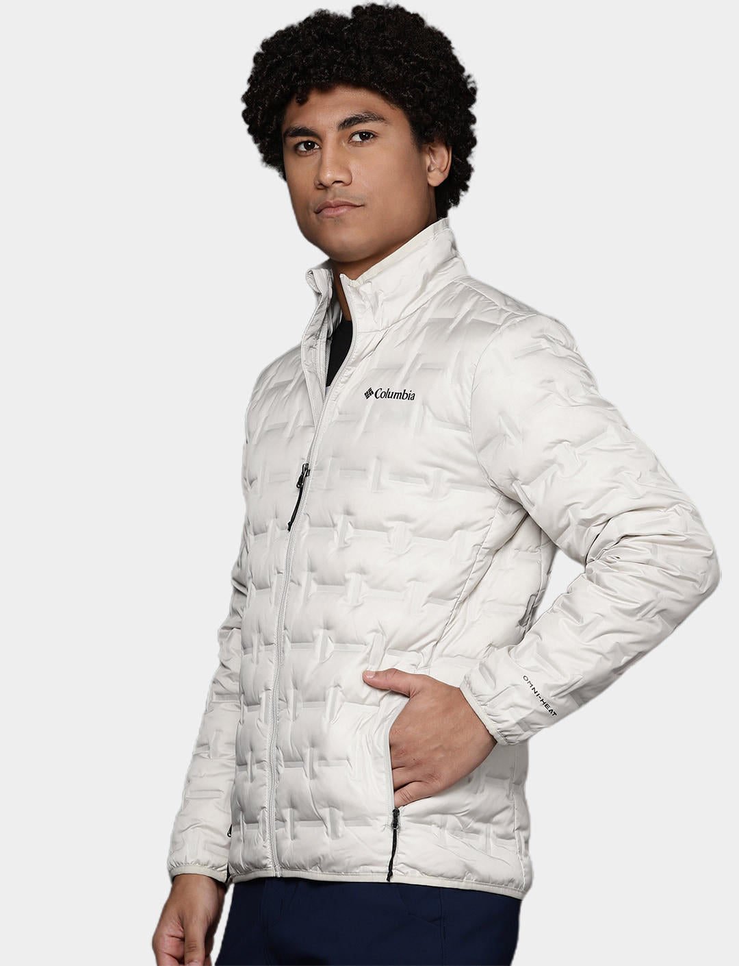 Columbia Men Beige Delta Ridge Down Jacket