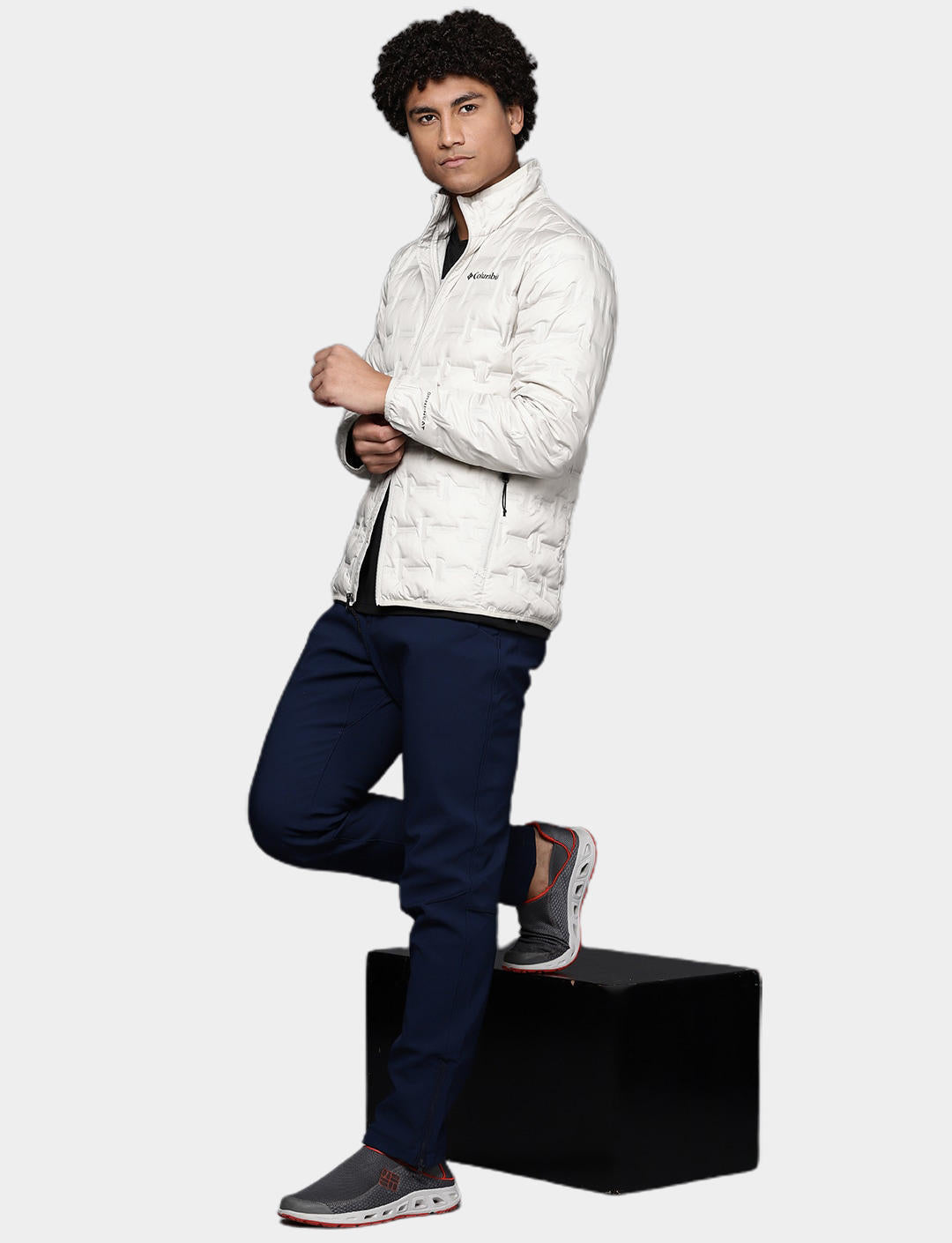 Columbia Men Beige Delta Ridge Down Jacket