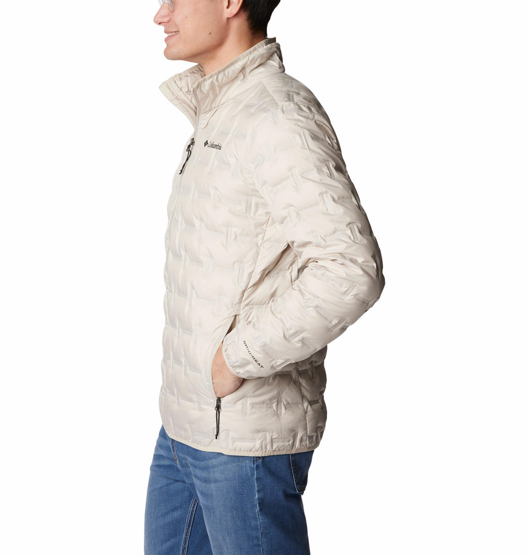 Columbia Men Beige Delta Ridge Down Jacket