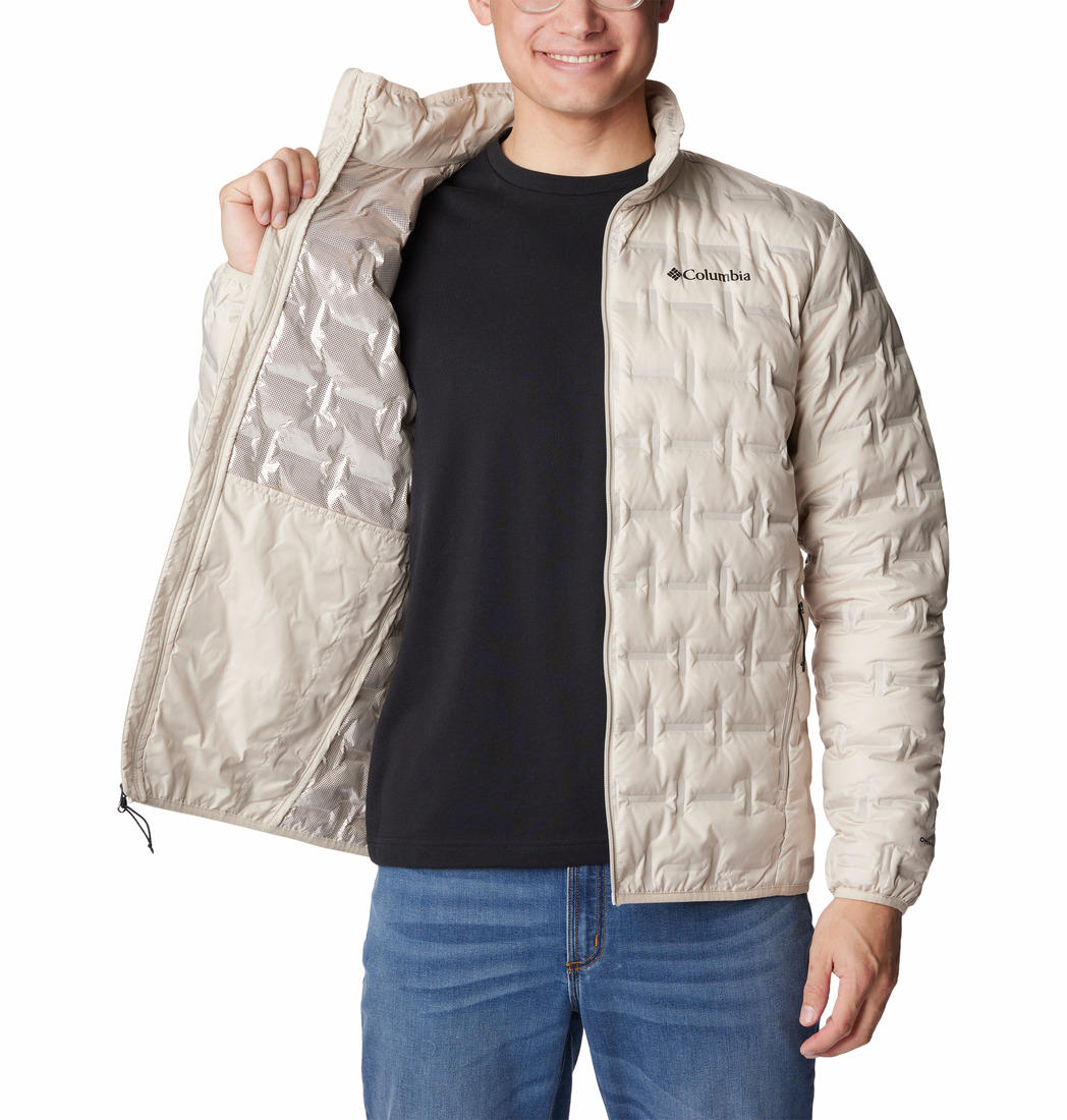 Columbia Men Beige Delta Ridge Down Jacket
