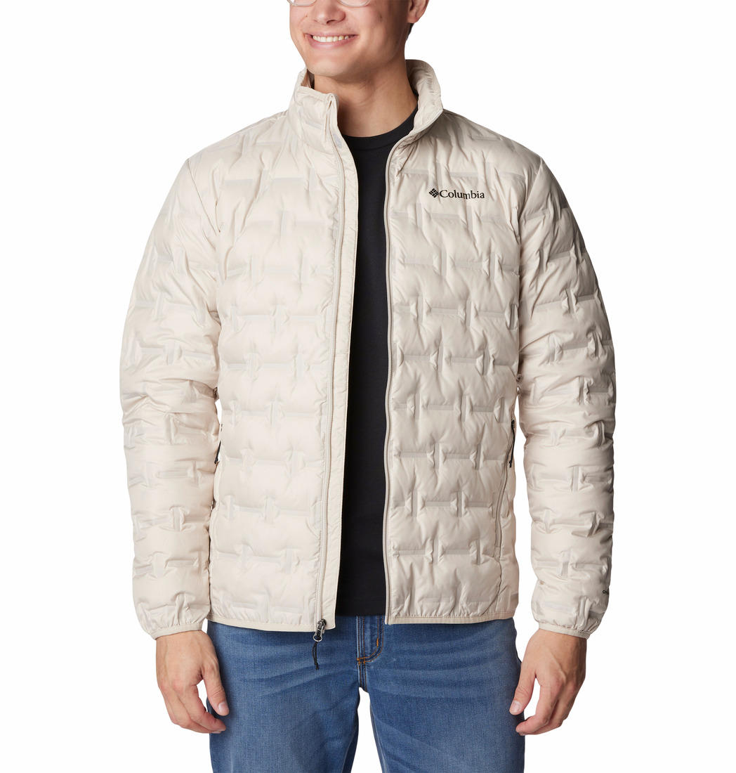 Columbia Men Beige Delta Ridge Down Jacket